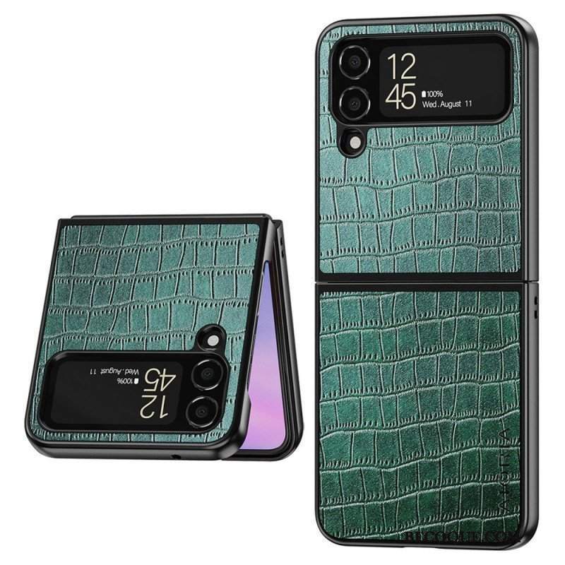 Etui do Samsung Galaxy Z Flip 4 Etui Folio Krokodyl Aioria