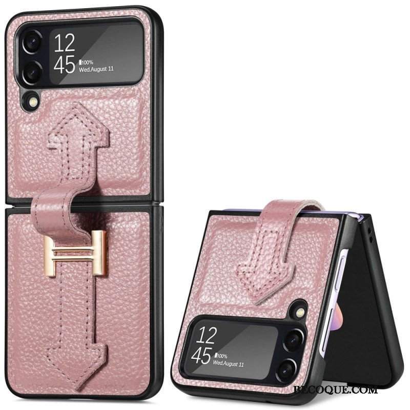 Etui do Samsung Galaxy Z Flip 4 Etui Folio Skóra I Amulety