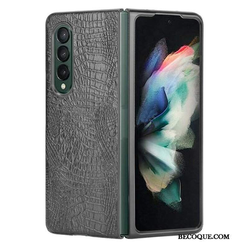 Etui do Samsung Galaxy Z Fold 3 5G Sztuczna Skóra Krokodyla