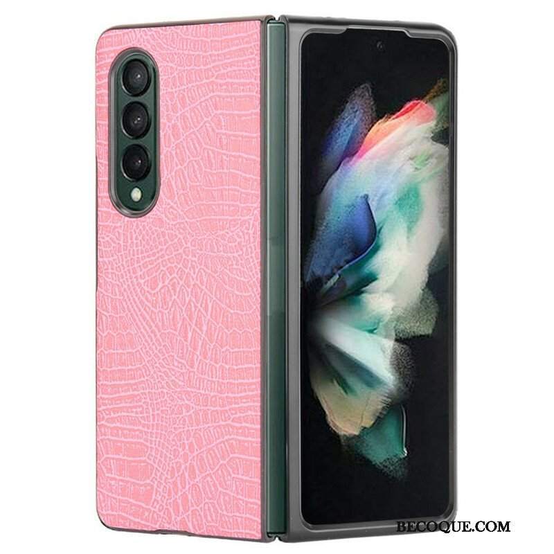 Etui do Samsung Galaxy Z Fold 3 5G Sztuczna Skóra Krokodyla