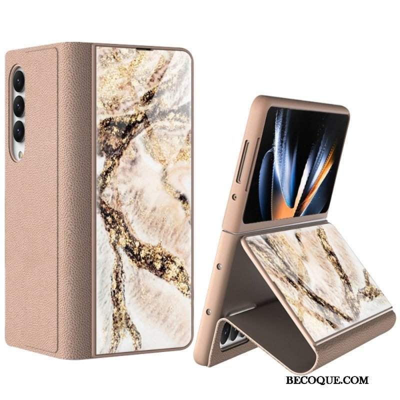 Etui do Samsung Galaxy Z Fold 4 Marmurowe Fale Gkk