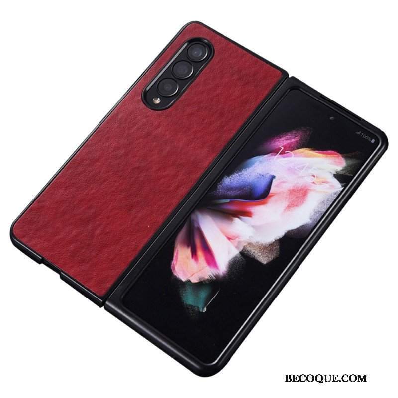 Etui do Samsung Galaxy Z Fold 4 Nylonowa Tekstura Ze Sztucznej Skóry