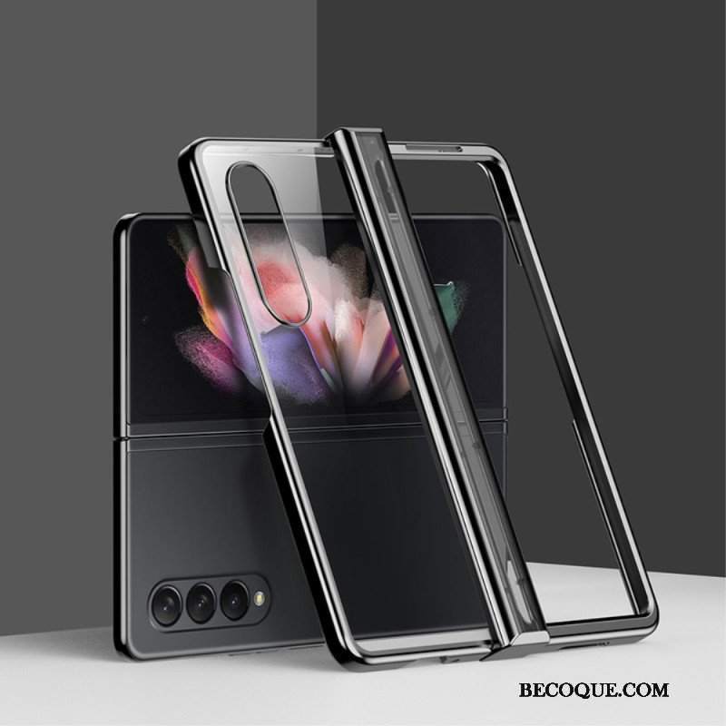 Etui do Samsung Galaxy Z Fold 4 Przezroczysty Metaliczny Zawias