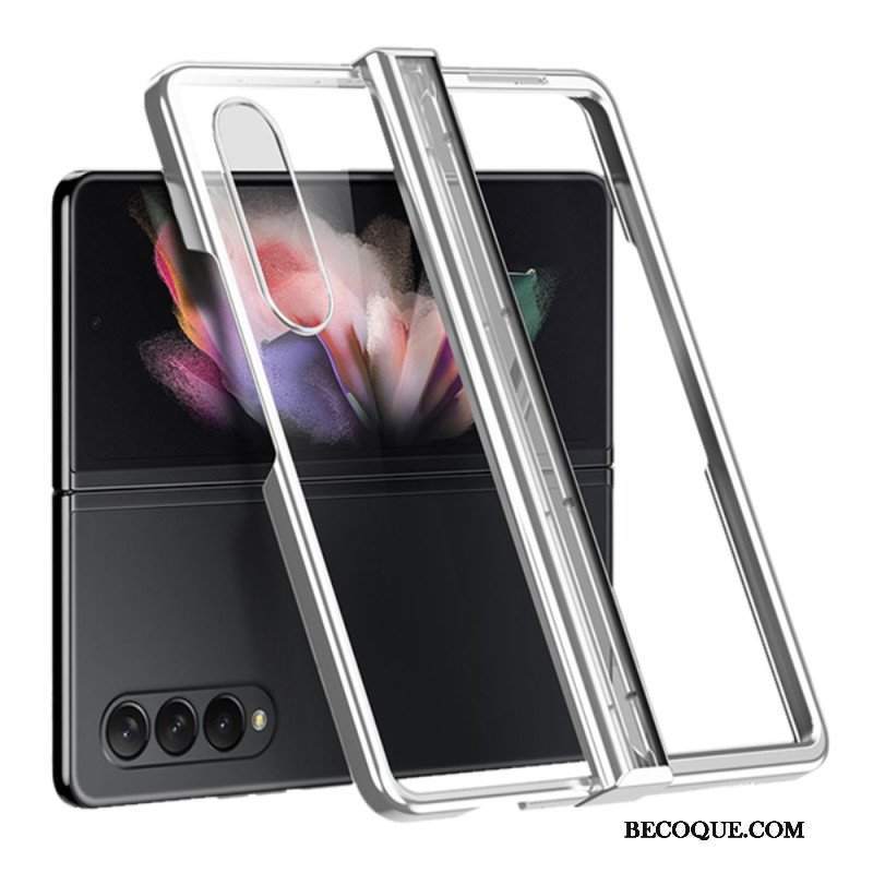 Etui do Samsung Galaxy Z Fold 4 Przezroczysty Metaliczny Zawias