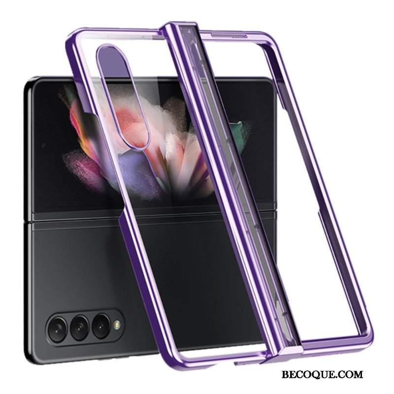 Etui do Samsung Galaxy Z Fold 4 Przezroczysty Metaliczny Zawias