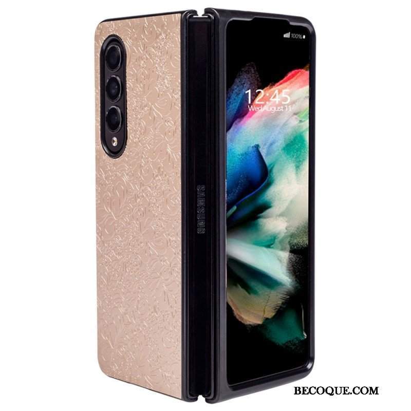 Etui do Samsung Galaxy Z Fold 4 Reliefowa Arabeska