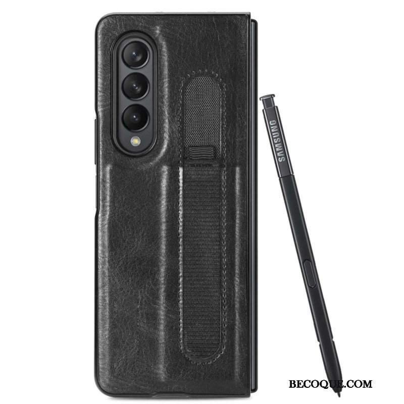 Etui do Samsung Galaxy Z Fold 4 Rysik Ze Sztucznej Skóry