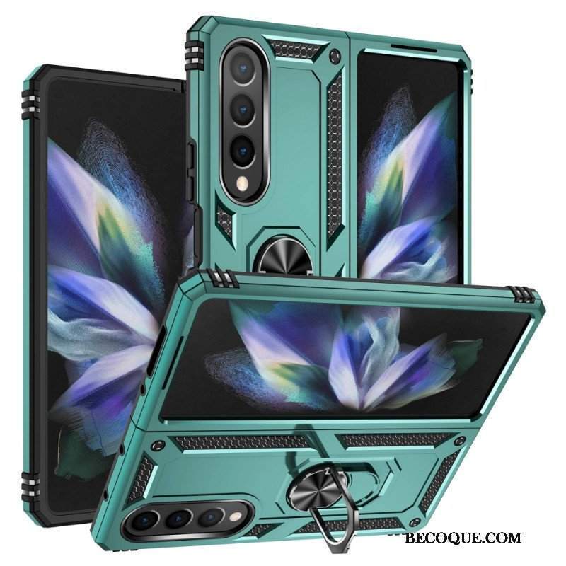 Etui do Samsung Galaxy Z Fold 4 Stopień Wojskowy Z Pierścieniem