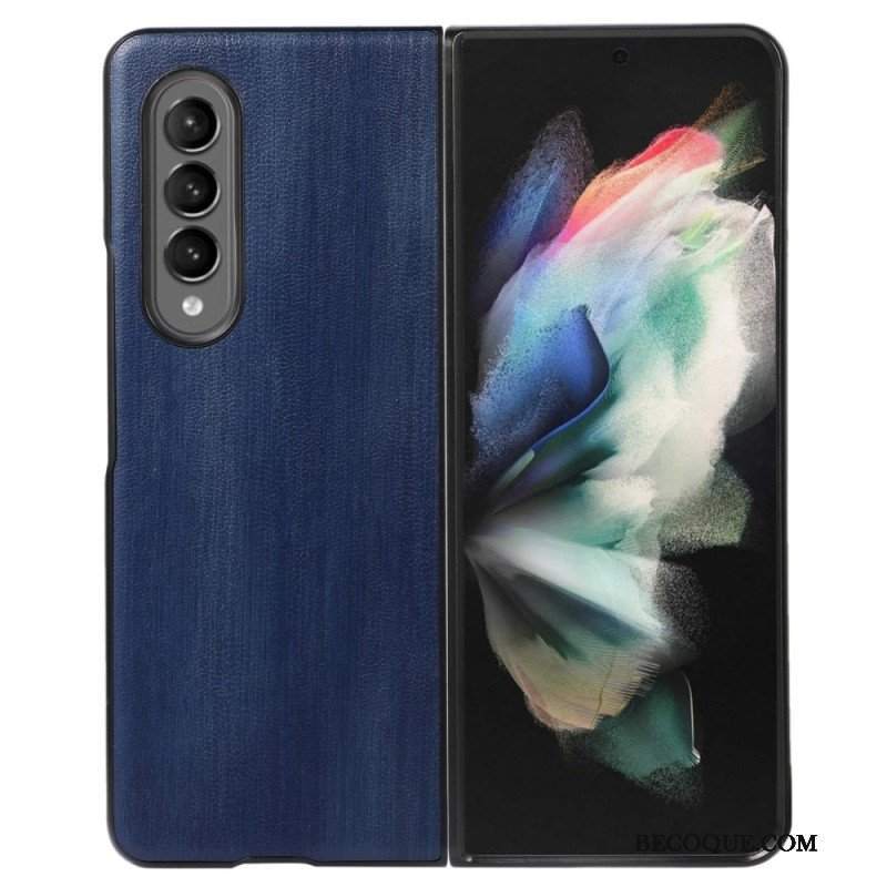 Etui do Samsung Galaxy Z Fold 4 Sztuczna Postarzana Skóra