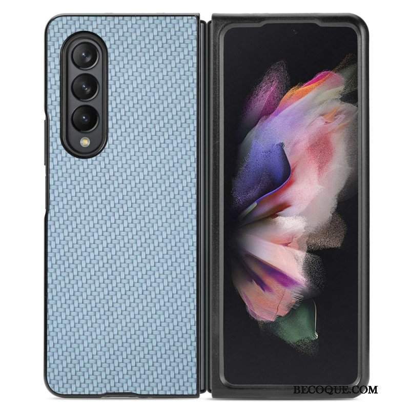 Etui do Samsung Galaxy Z Fold 4 Tkane Włókno Węglowe