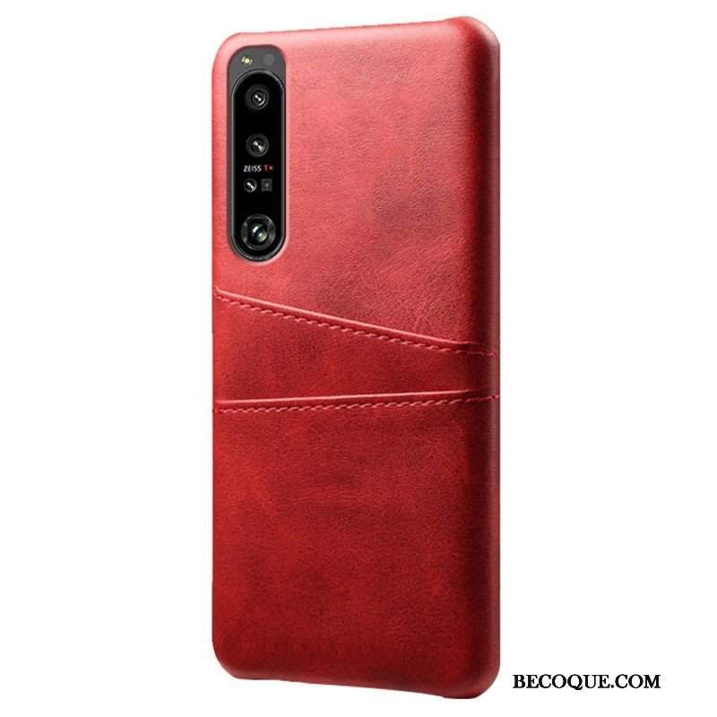 Etui do Sony Xperia 1 IV Etui Na Karty Z Efektem Skóry