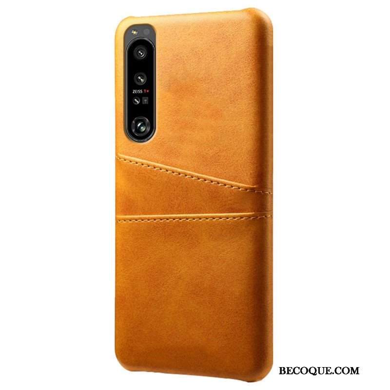 Etui do Sony Xperia 1 IV Etui Na Karty Z Efektem Skóry