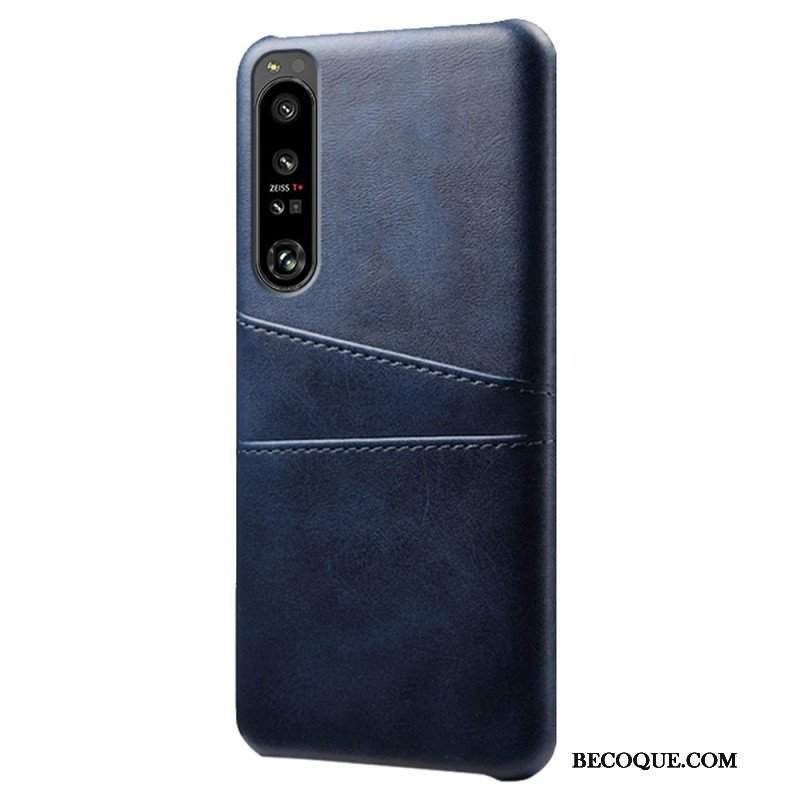 Etui do Sony Xperia 1 IV Etui Na Karty Z Efektem Skóry