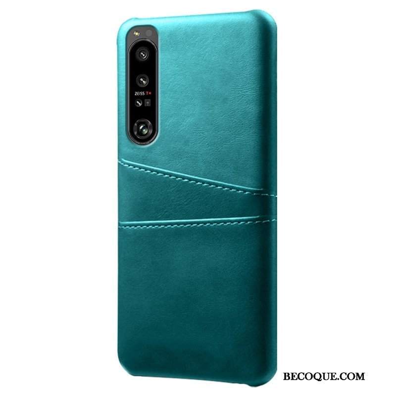 Etui do Sony Xperia 1 IV Etui Na Karty Z Efektem Skóry