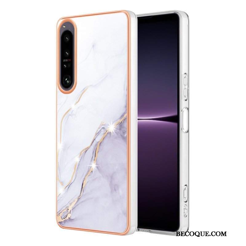 Etui do Sony Xperia 1 IV Kolorowy Marmur