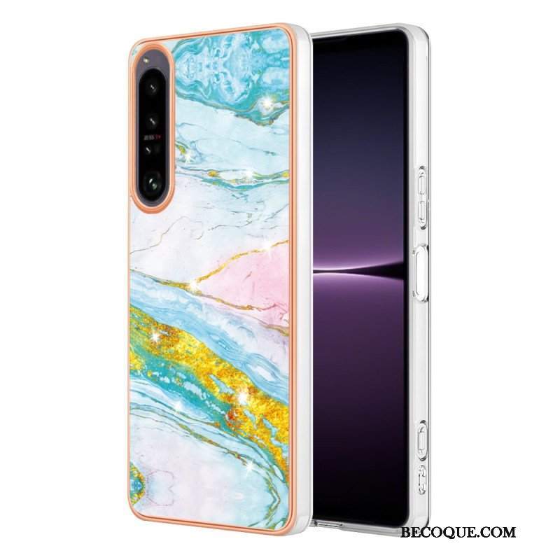 Etui do Sony Xperia 1 IV Kolorowy Marmur