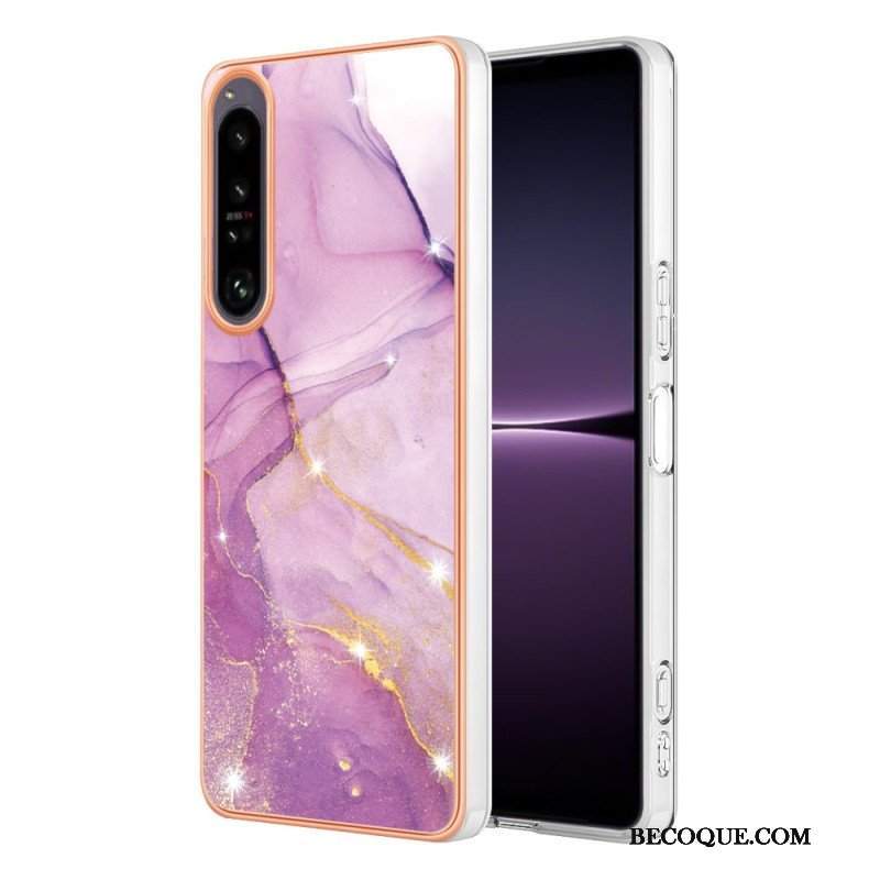 Etui do Sony Xperia 1 IV Kolorowy Marmur