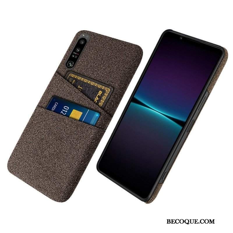 Etui do Sony Xperia 1 IV Tkanina Na Karty