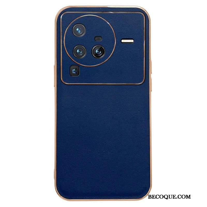 Etui do Vivo X80 Pro Elegancja Z Prawdziwej Skóry