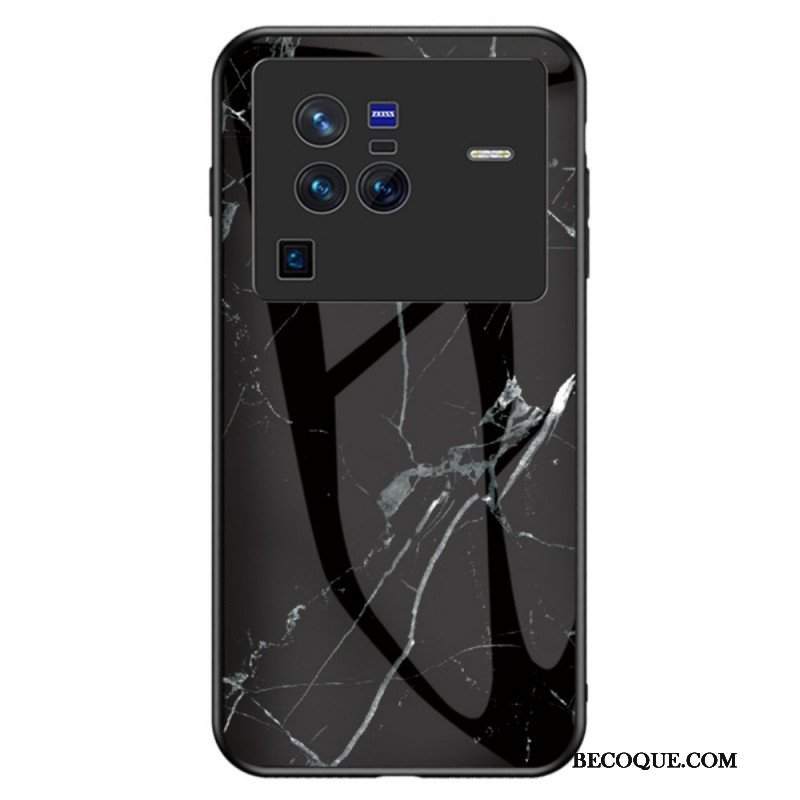 Etui do Vivo X80 Pro Marmurowe Szkło Hartowane