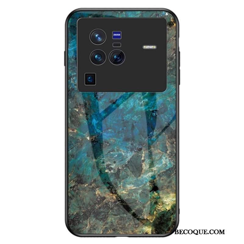 Etui do Vivo X80 Pro Marmurowe Szkło Hartowane