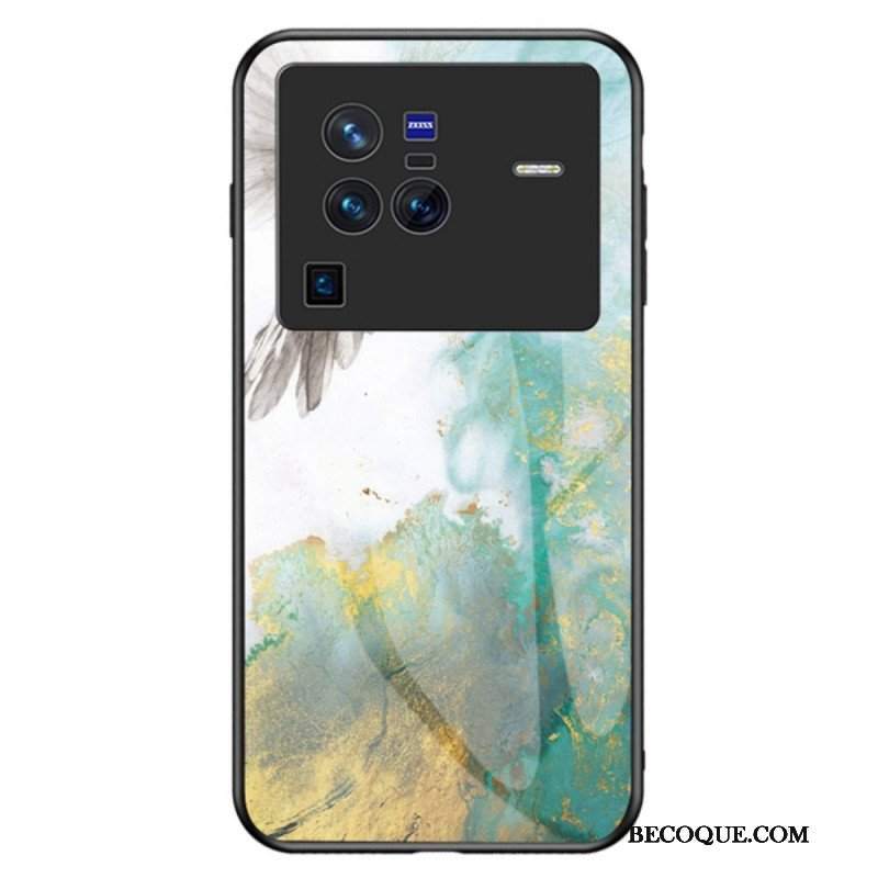 Etui do Vivo X80 Pro Marmurowe Szkło Hartowane