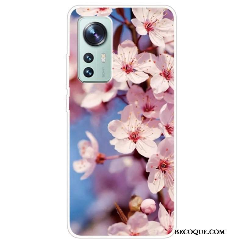 Etui do Xiaomi 12 Pro Kwiatowy Silikon