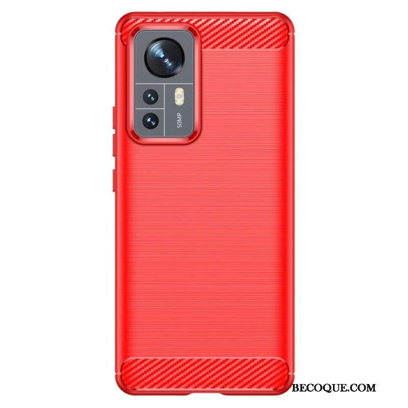 Etui do Xiaomi 12 Pro Szczotkowane Włókno Węglowe