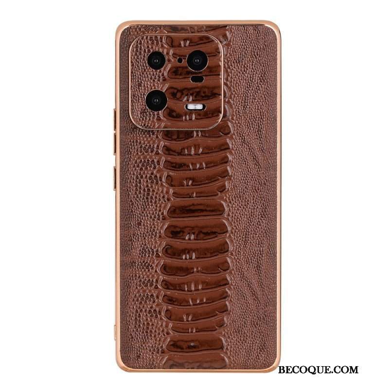 Etui do Xiaomi 13 Pro Skóra Naturalna W Stylu Krokodyla