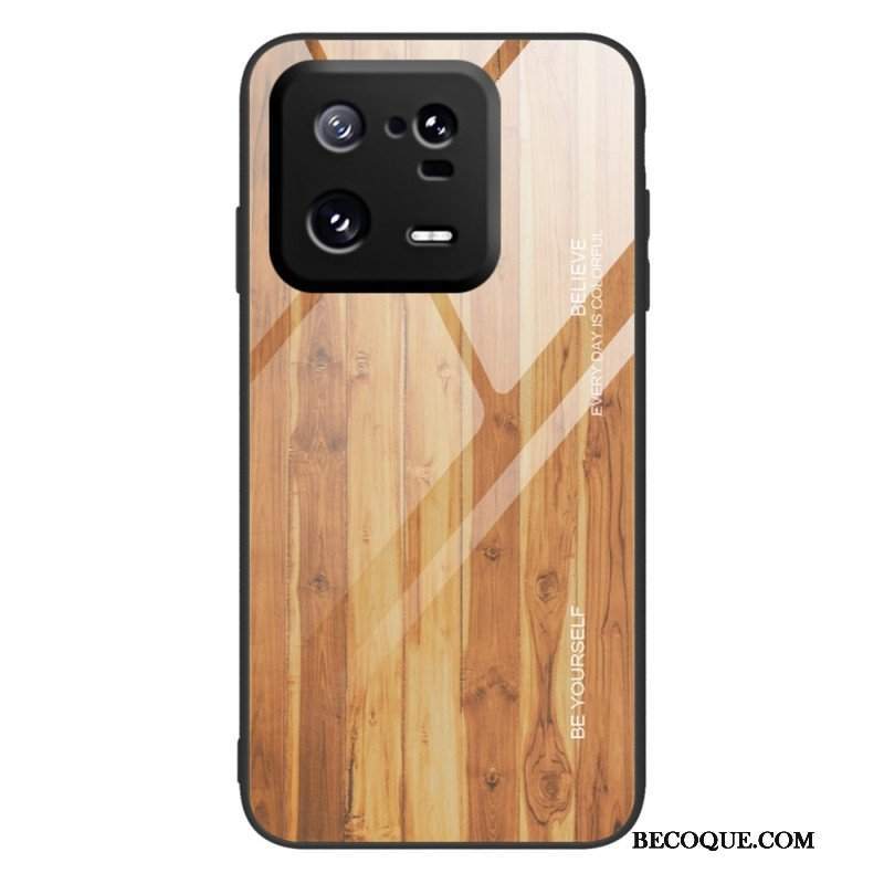 Etui do Xiaomi 13 Pro Szkło Hartowane W Stylu Drewna