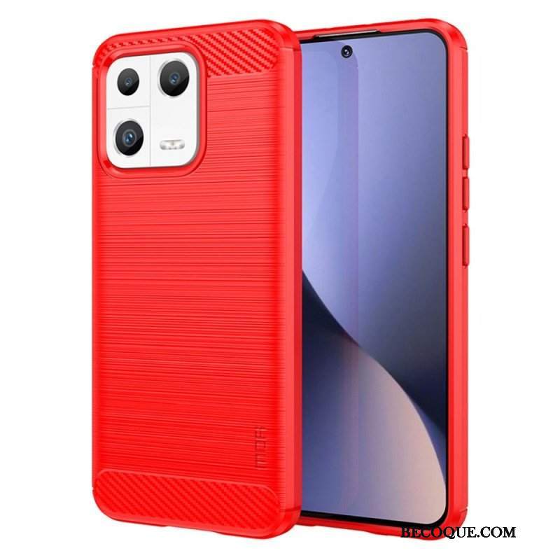 Etui do Xiaomi 13 Szczotkowane Włókno Węglowe Mofi