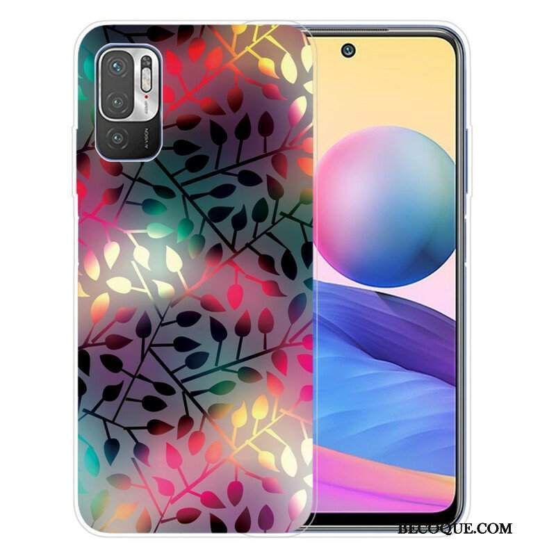 Etui do Xiaomi Redmi Note 10 5G Liście