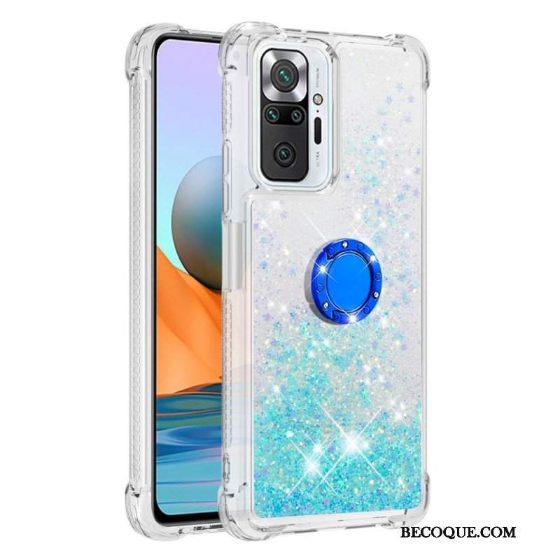 Etui do Xiaomi Redmi Note 10 Pro Cekiny Z Podparciem Pierścienia