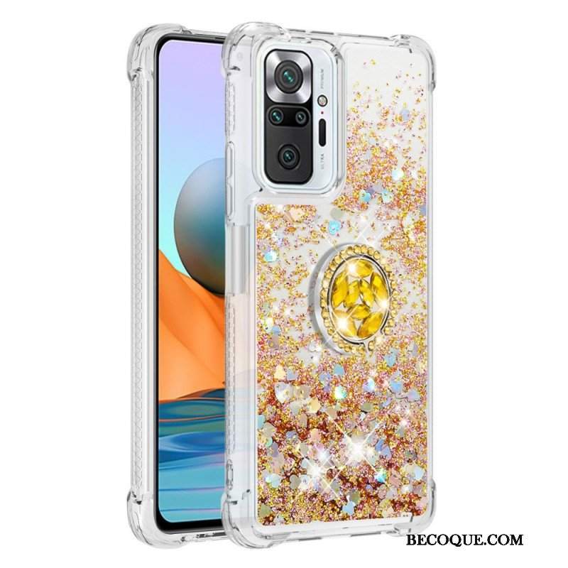 Etui do Xiaomi Redmi Note 10 Pro Cekiny Z Podparciem Pierścienia