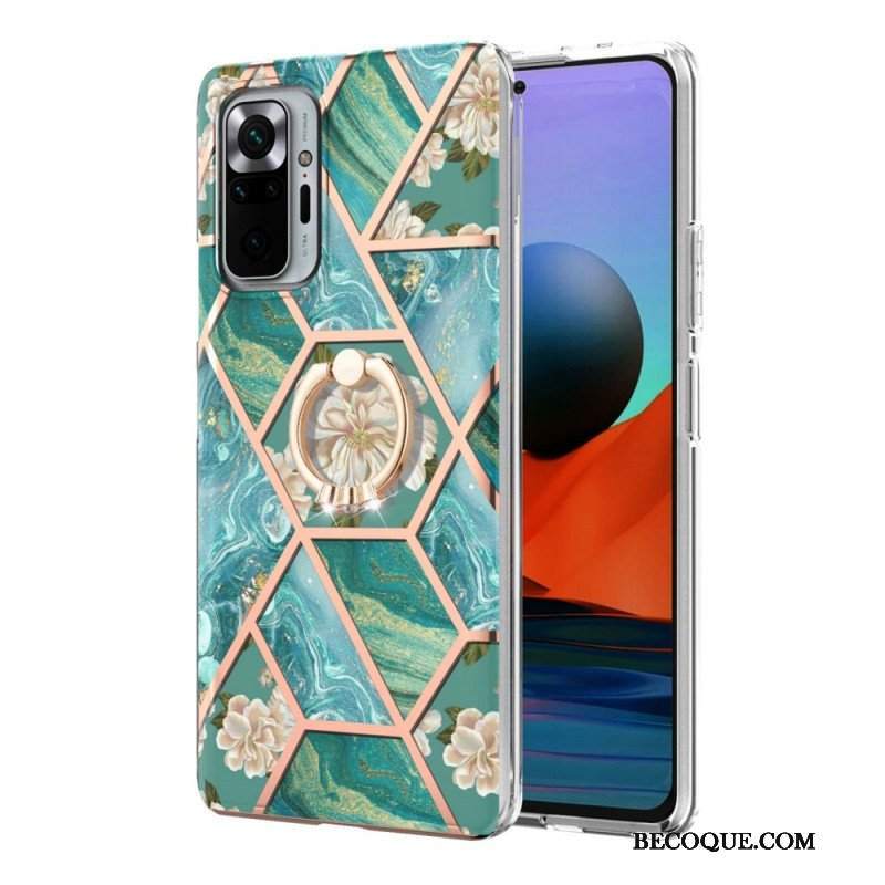 Etui do Xiaomi Redmi Note 10 Pro Kwiaty Wspornika Pierścieniowego