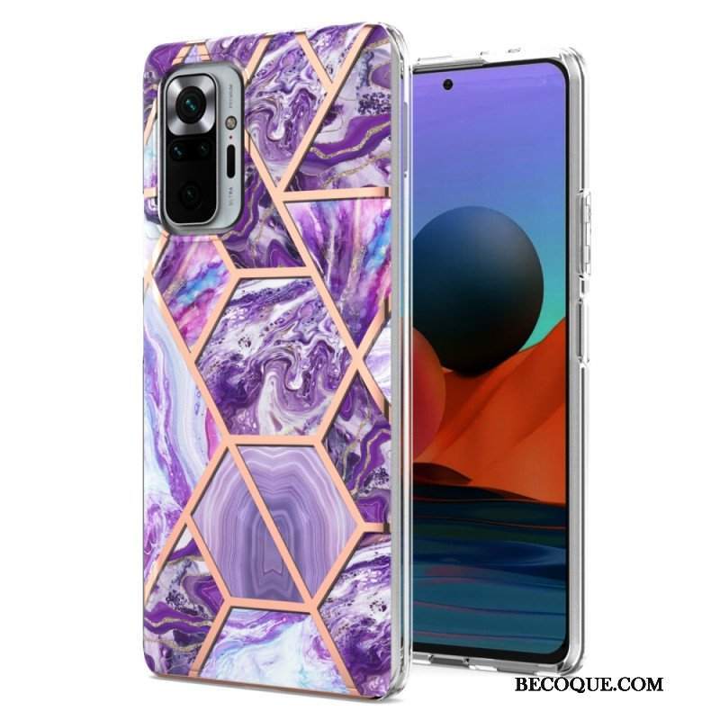 Etui do Xiaomi Redmi Note 10 Pro Marmur O Intensywnej Geometrii