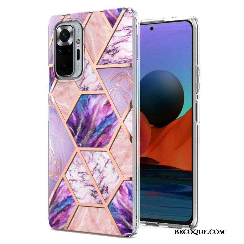 Etui do Xiaomi Redmi Note 10 Pro Marmur O Intensywnej Geometrii