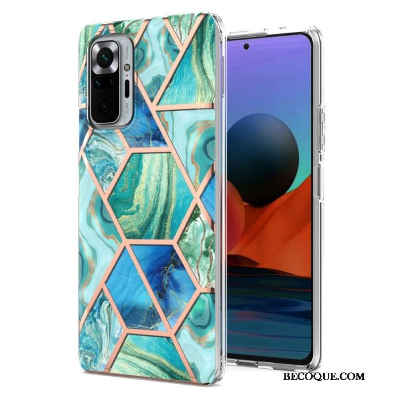 Etui do Xiaomi Redmi Note 10 Pro Marmur O Intensywnej Geometrii