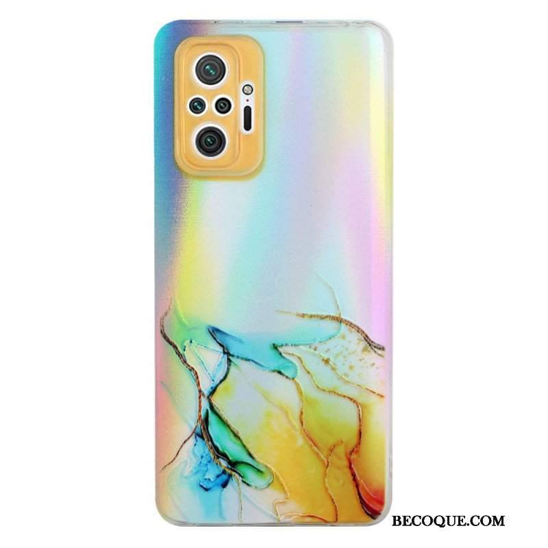 Etui do Xiaomi Redmi Note 10 Pro Marmur Z Efektem Lasera