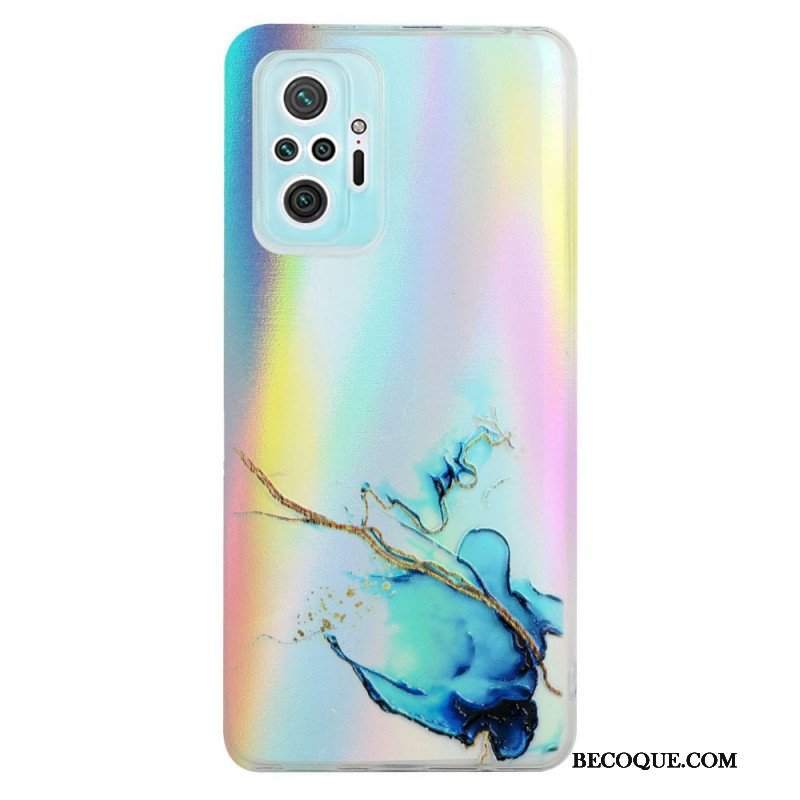 Etui do Xiaomi Redmi Note 10 Pro Marmur Z Efektem Lasera