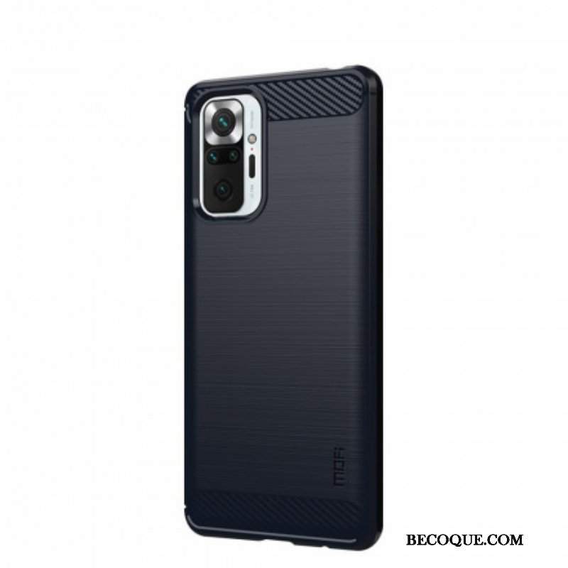 Etui do Xiaomi Redmi Note 10 Pro Szczotkowane Włókno Węglowe Mofi