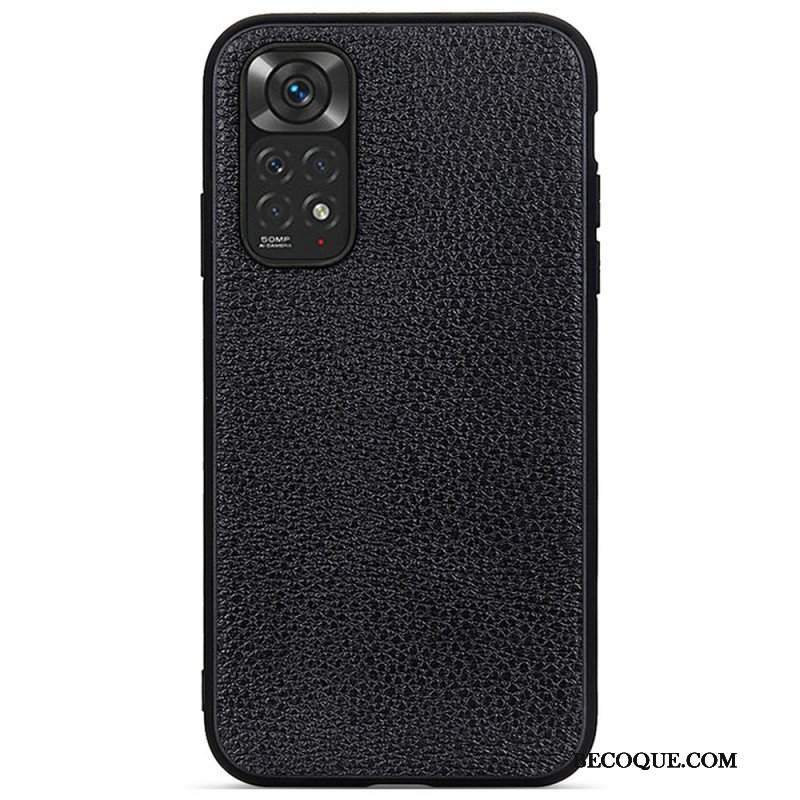 Etui do Xiaomi Redmi Note 11 / 11S Prawdziwa Skóra Litchi