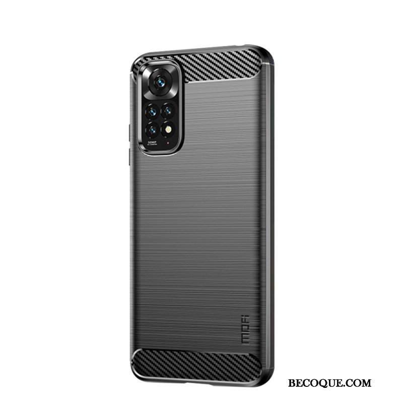 Etui do Xiaomi Redmi Note 11 / 11S Szczotkowane Włókno Węglowe Mofi