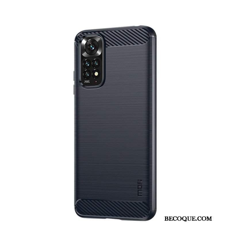 Etui do Xiaomi Redmi Note 11 / 11S Szczotkowane Włókno Węglowe Mofi