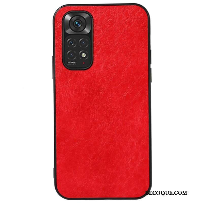 Etui do Xiaomi Redmi Note 11 / 11S Teksturowana Sztuczna Skóra