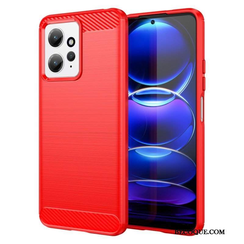 Etui do Xiaomi Redmi Note 12 4G Szczotkowane Włókno Węglowe