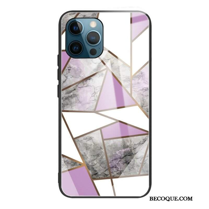 Etui do iPhone 13 Pro Geometria Marmurowe Szkło Hartowane