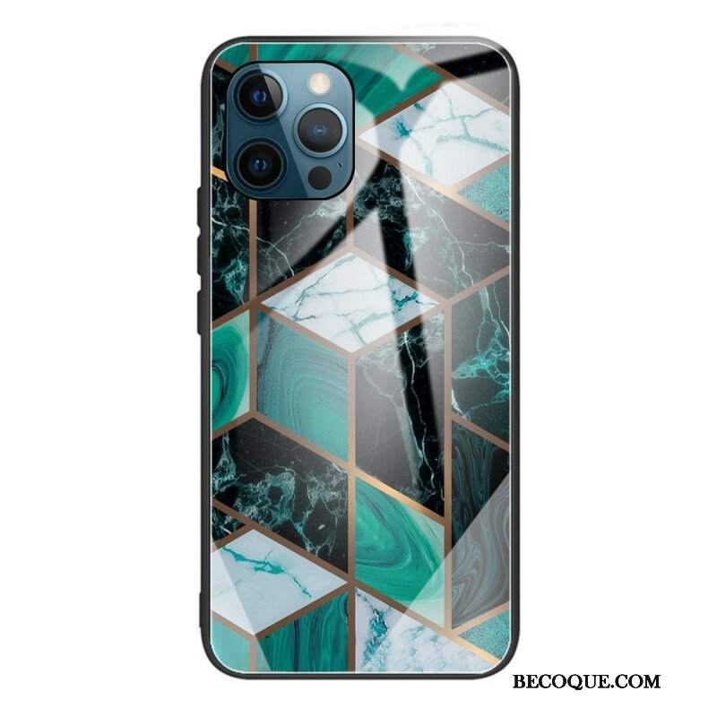 Etui do iPhone 13 Pro Geometria Marmurowe Szkło Hartowane