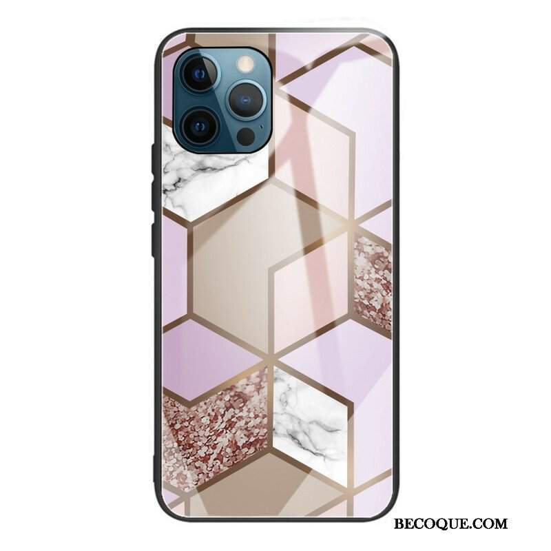 Etui do iPhone 13 Pro Geometria Marmurowe Szkło Hartowane