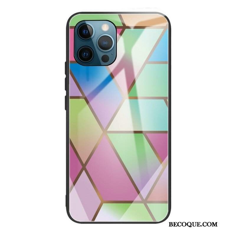 Etui do iPhone 13 Pro Geometria Marmurowe Szkło Hartowane